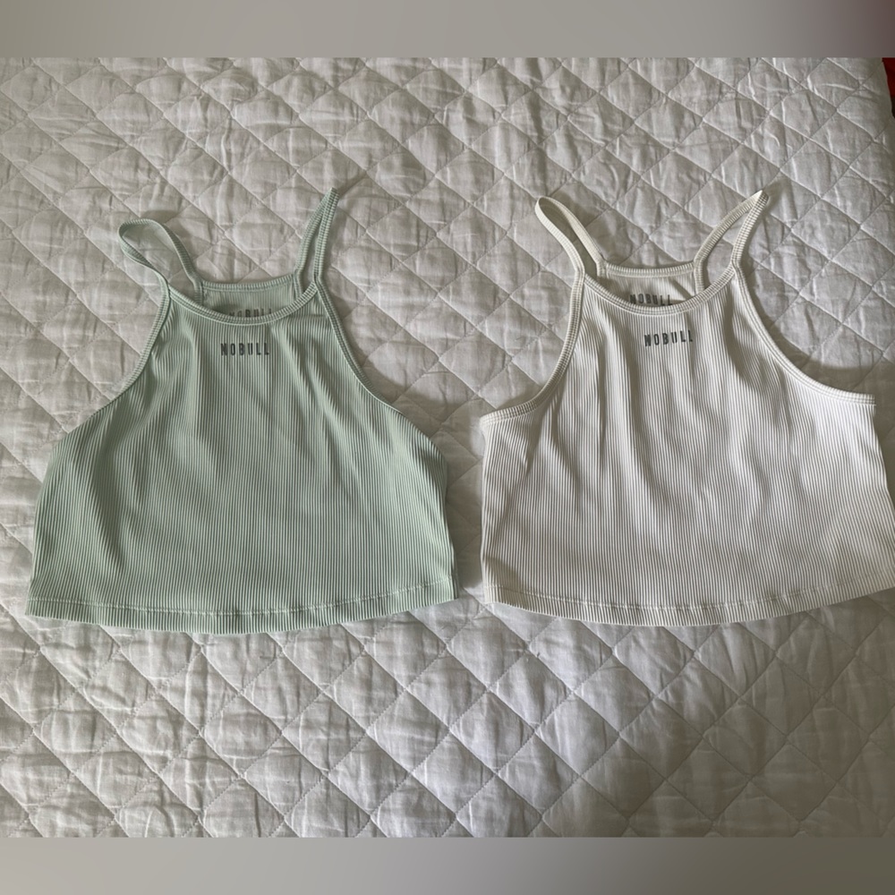 Nobull crop tank tops- white only